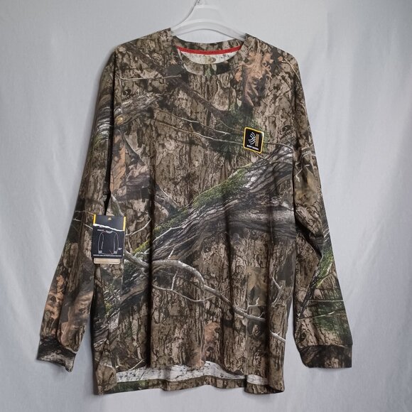 Mossy Oak Scent Control Shirt Mens 3XL Tree Branch Camo Long Sleeve Outdoor Hunt - Picture 1 of 6